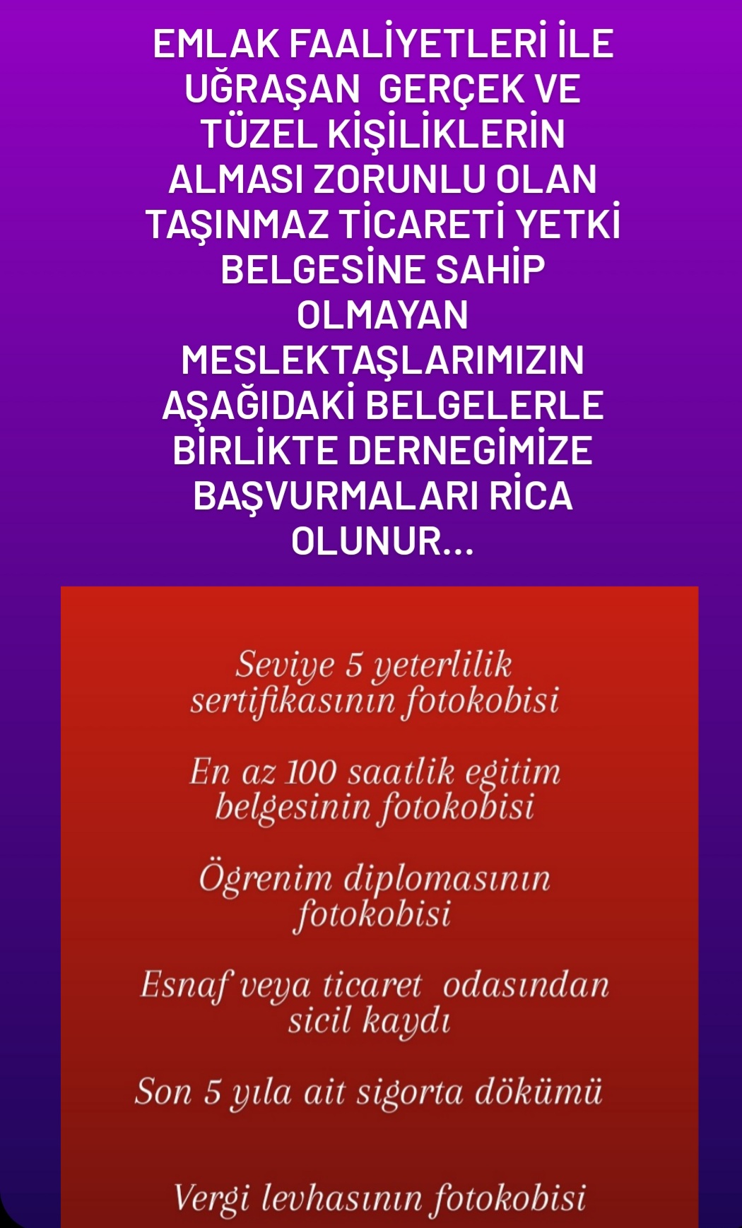Meslektaşlarımıza önemli duyuru...!