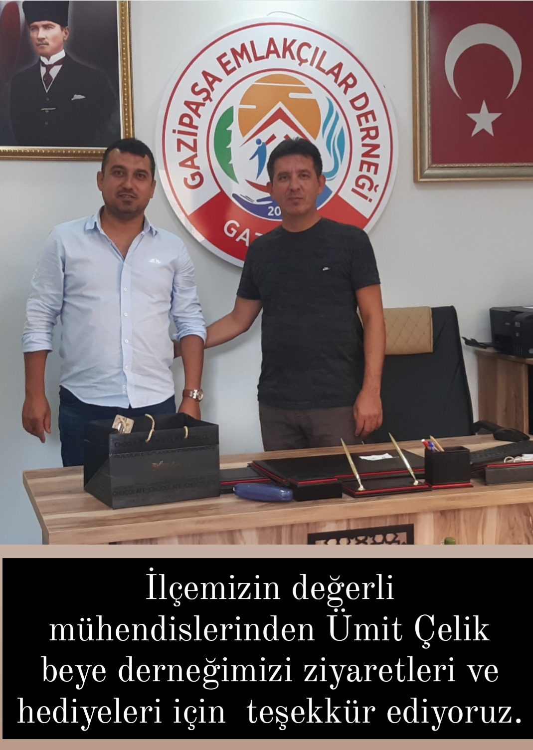 ÜMİT BEYE ZİYARETLERİ İÇİN TEŞEKKÜR EDİYORUZ.