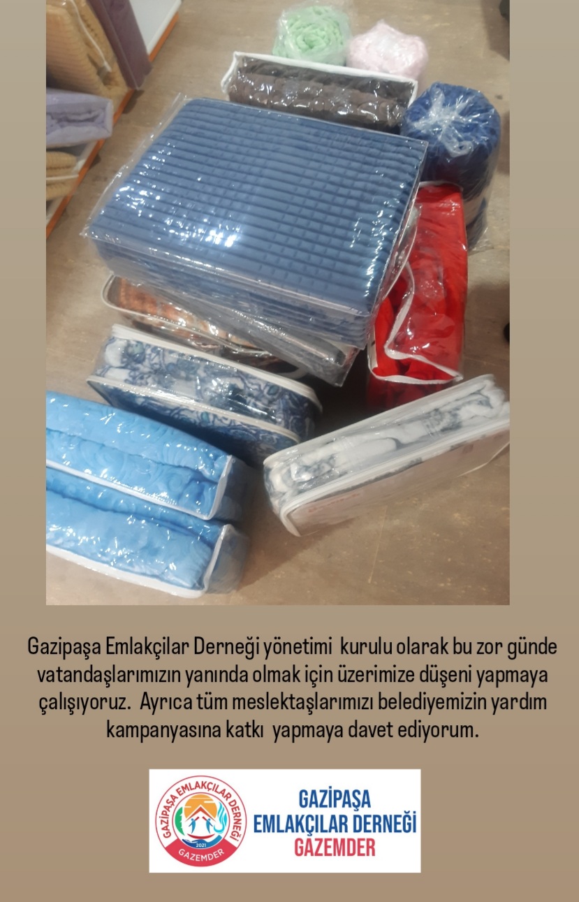 DEPREM BÖLGESİNE BATTANİYE YARDIMINDA BULUNDUK.