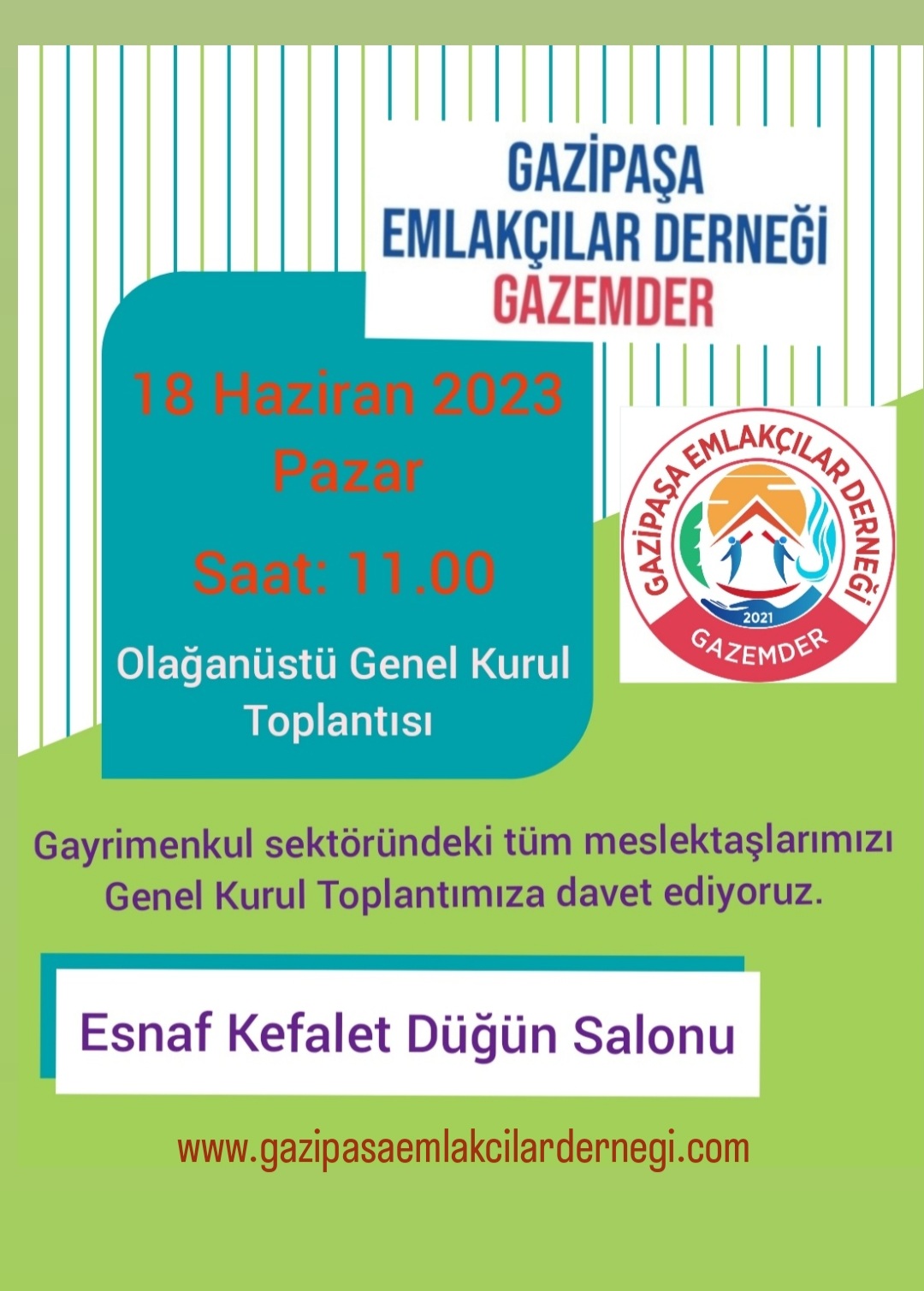 OLAGANÜSTÜ GENEL KURULUMUZ HAYIRLI OLSUN