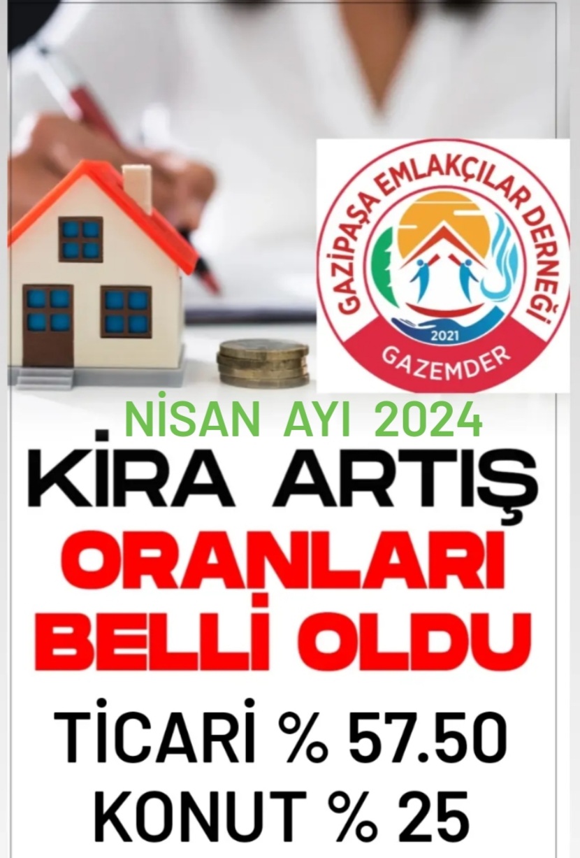 2024 Nisan ayı kira artış oranı...