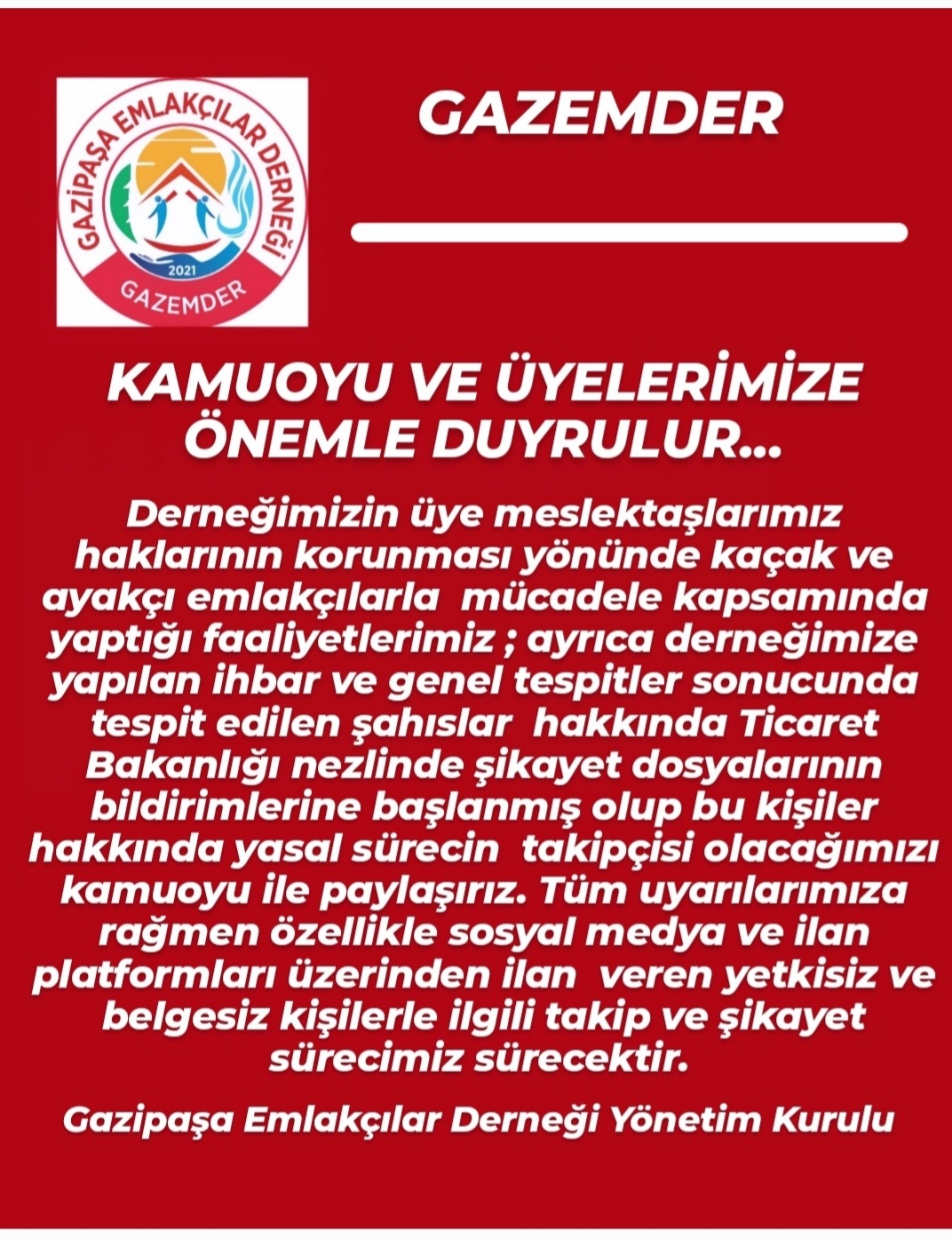Ayakçılıkla mücadelede yaptırım sürecimiz başladı.