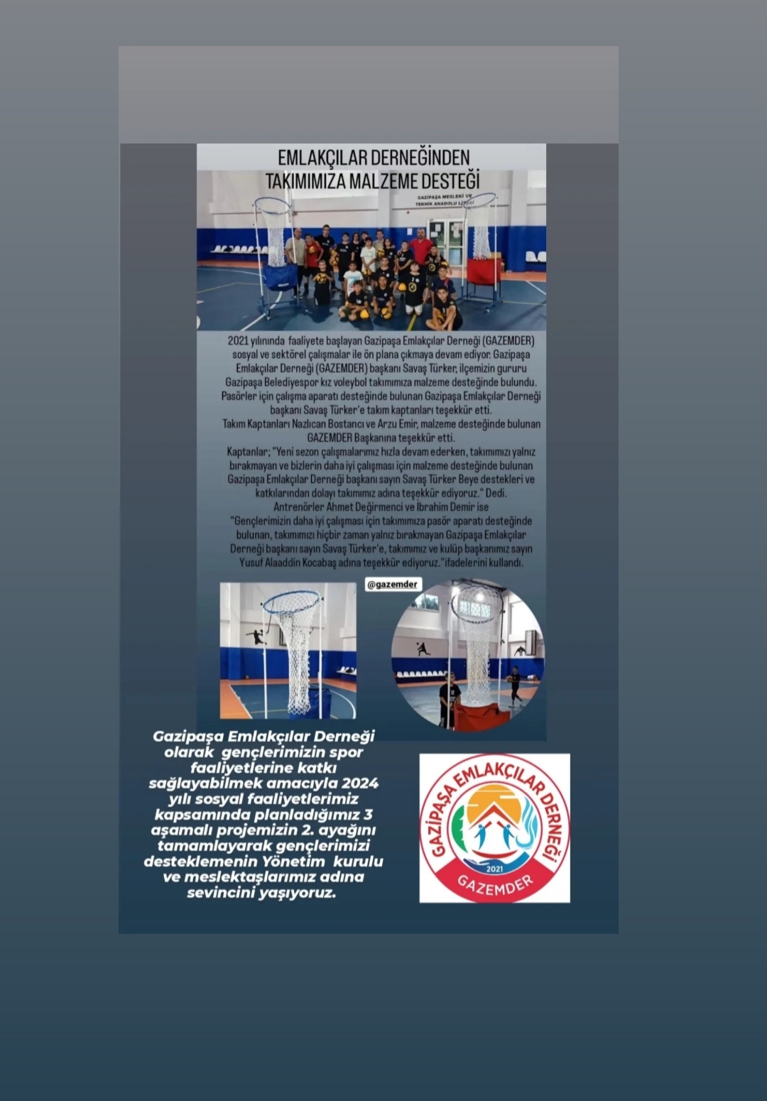 Kızlarımıza desteğe devam ediyoruz 